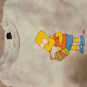 Simpsons Bart Tie-Dye Sweatshirt Men's Large